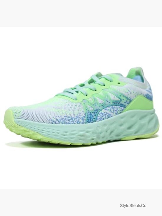Mesh Knit Walking Sneakers Slip On Lace Up Lightweight Breathable Athletic main image 4